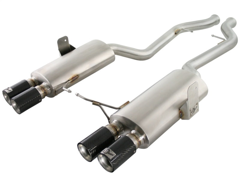 aFe MACHForce XP Exhaust Cat-Back 2.5in Dia Carbon Fiber Tips SS-304 07-13 BMW M3 (E92/93) V8 4.0L-thumbmail-4