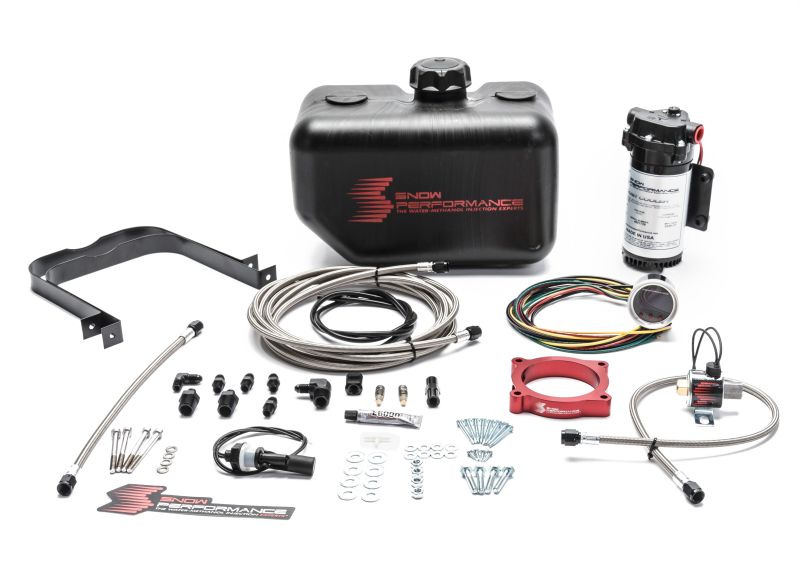 Snow Performance 15-17 Mustang EcB Stg 2 Boost Cooler Water Injection Kit (SS Braid Line & 4AN)-thumbmail-1