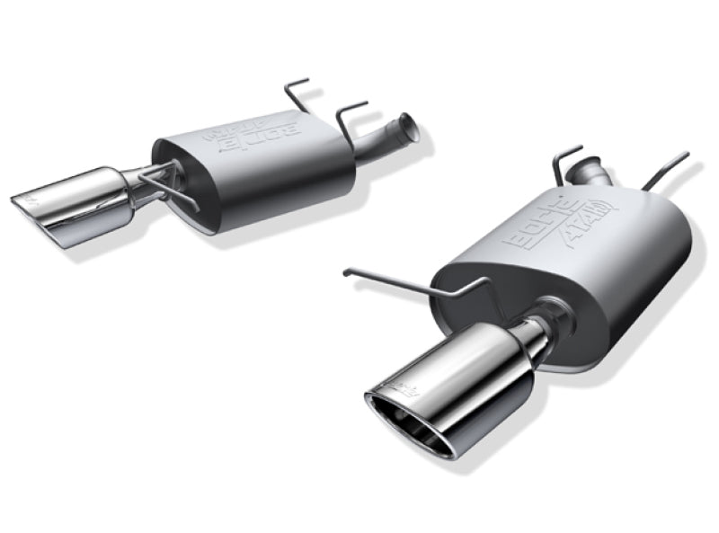 Borla 11-14 Ford Mustang 3.7L 6cyl Aggressive ATAK Exhaust (rear section only)-thumbmail-1