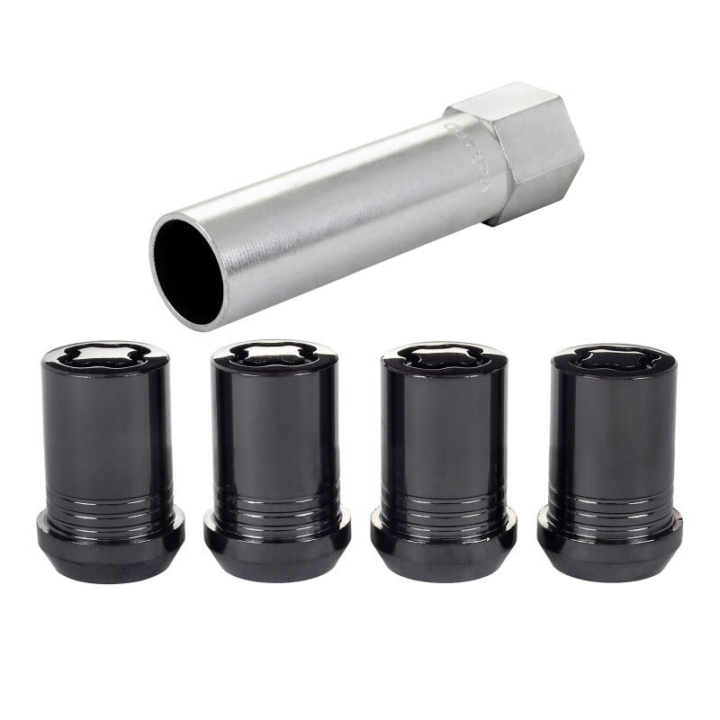 McGard Wheel Lock Nut Set - 4pk. (Tuner / Cone Seat) M12X1.5 / 13/16 Hex / 1.24in. Length - Black-thumbmail-3