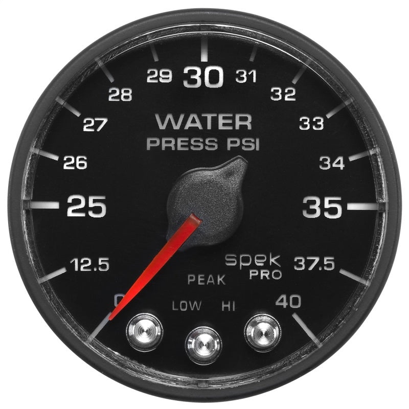 Autometer Spek-Pro - Nascar 2-1/16in Water Press 0- 40 psi Bfb-thumbmail-1