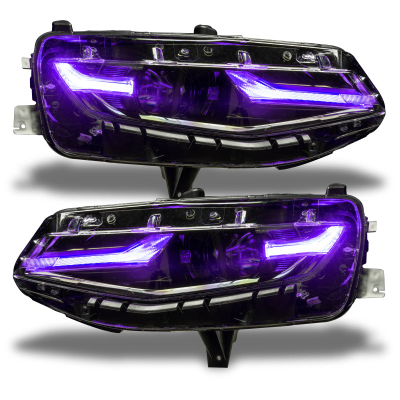 Oracle 19-21 Chevy Camaro LS/LT RGB+A Headlight DRL Upgrade Kit - ColorSHIFT w/ BC1 Controller-thumbmail-14