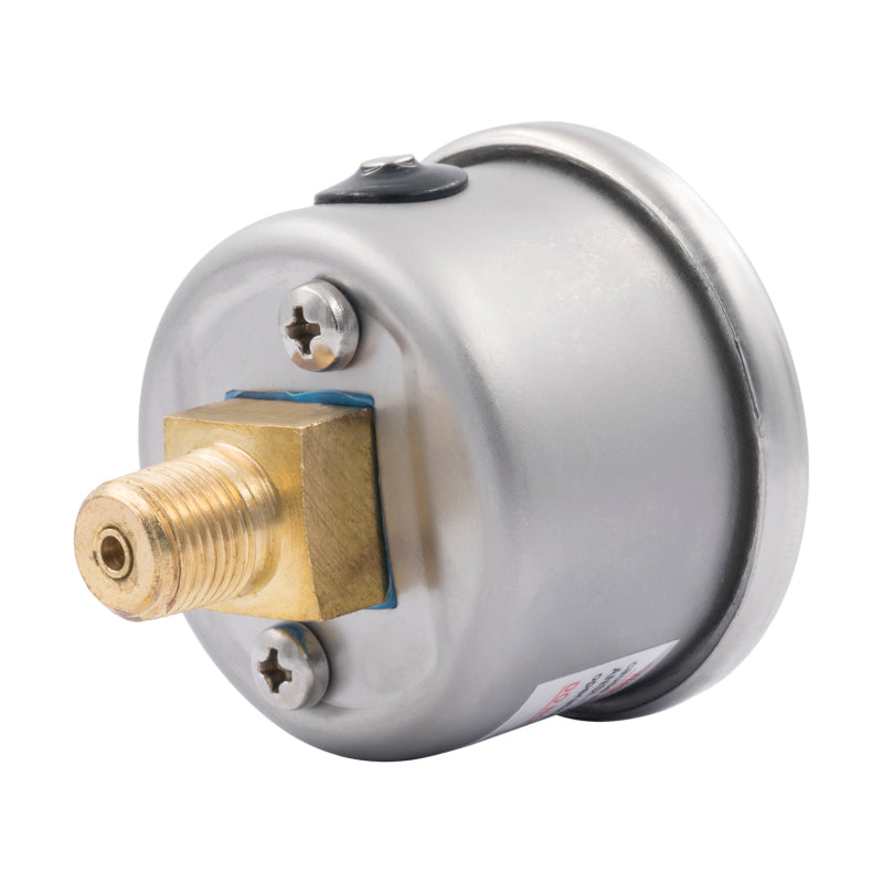 Autometer AutoGage 1.5in Liquid Filled Mechanical 0-2000 PSI Fuel Pressure Gauge - White-thumbmail-2