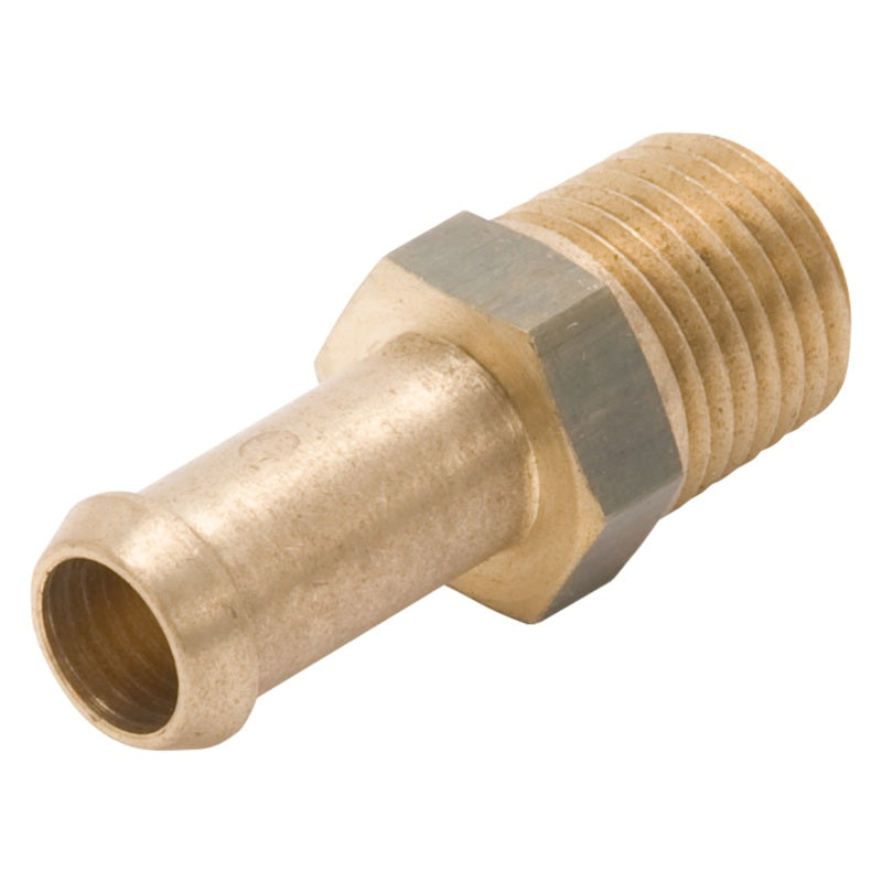 Edelbrock Fitting 1/4-18 NPT X 3/8In Single Barb Brass-thumbmail-4