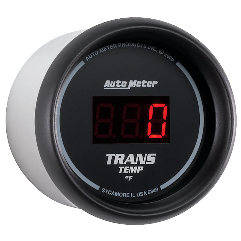 Autometer Z Series 52mm Black Digital 0-300 Deg F Transmission Temperature Gauge-thumbmail-2