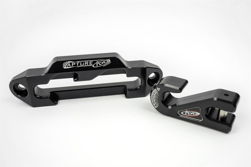 Addictive Desert Designs 1-5/16in Winch Fairlead Plate w/ Recessed Round End Hook - Black-thumbmail-9