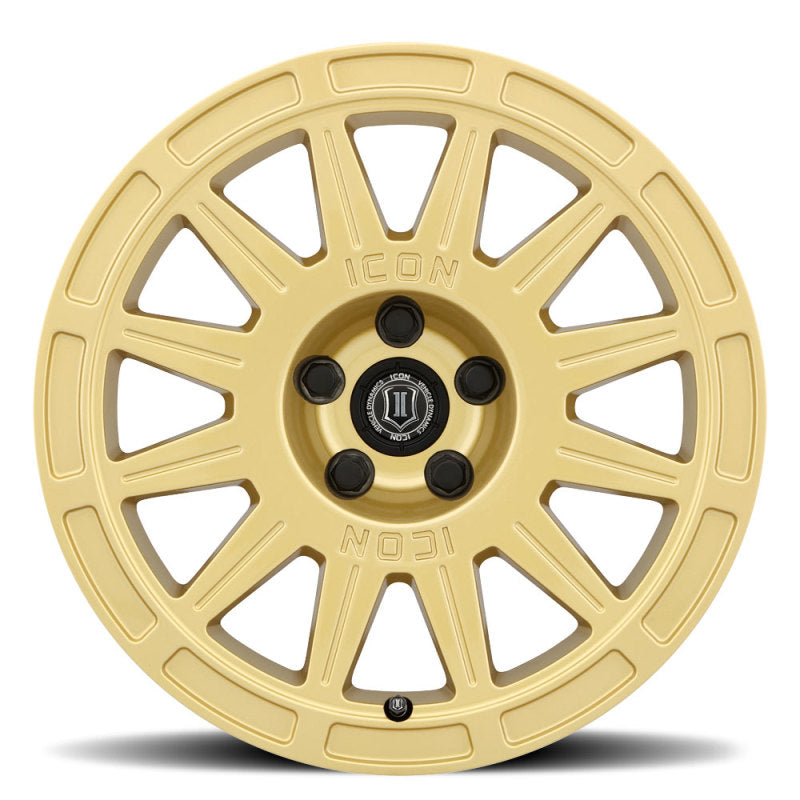 ICON Ricochet 17x8 5x4.5 38mm Offset 6in BS - Gloss Gold Wheel-thumbmail-2