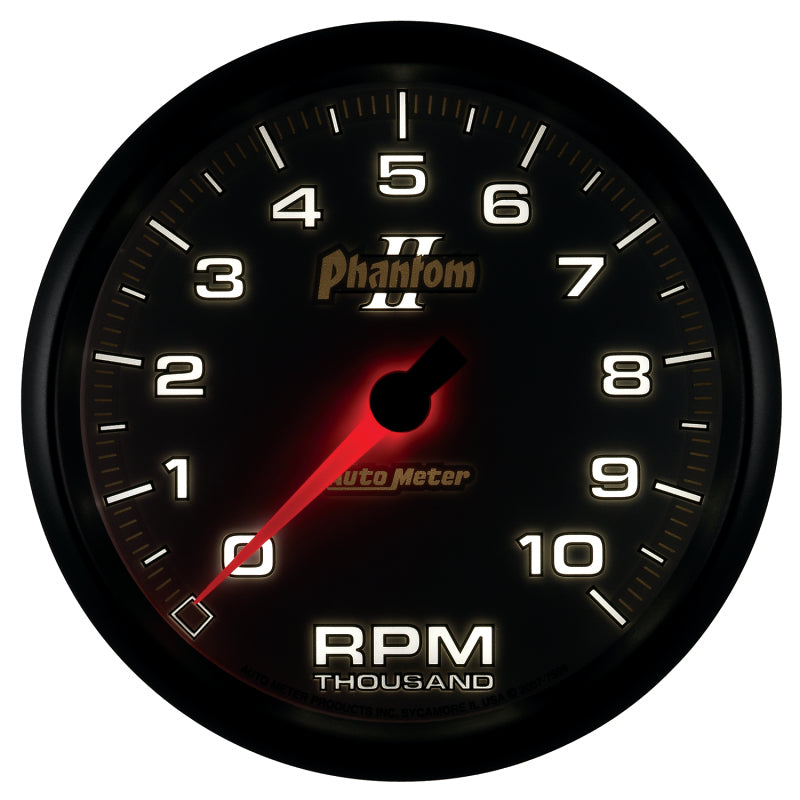 Autometer Phantom II 5in Electrical 10K RPM In-Dash Tachometer-thumbmail-3