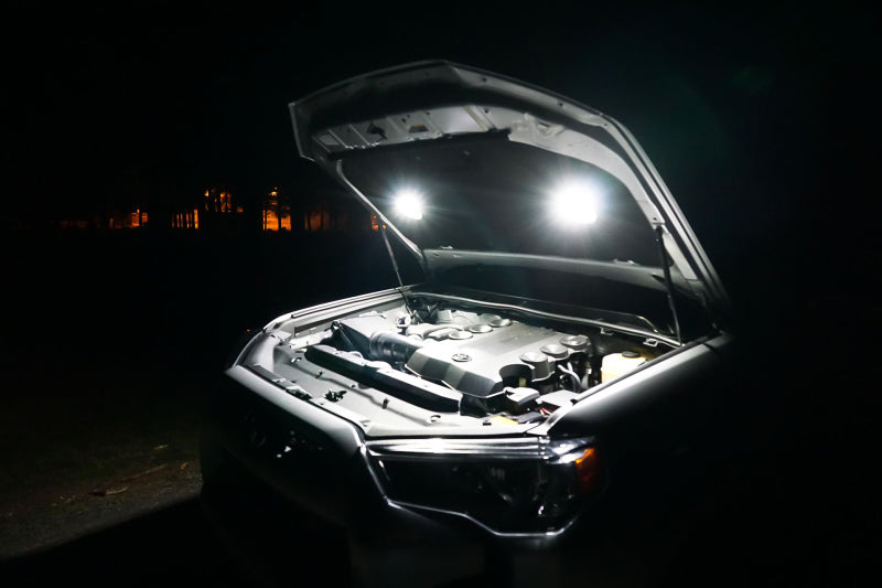 KC HiLiTES Cyclone 2in. LED Universal Under Hood Lighting Kit (Incl. 2 Cyclone Lights/Switch/Wiring)-thumbmail-2