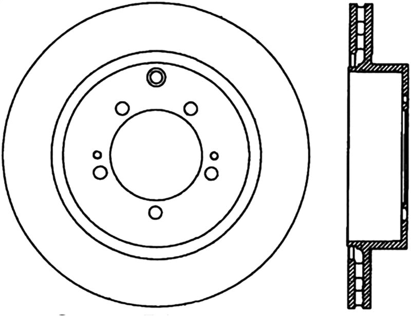StopTech Power Slot 03-06 Evo 8 & 9 Cryo Slotted Right Rear Rotor-thumbmail-1