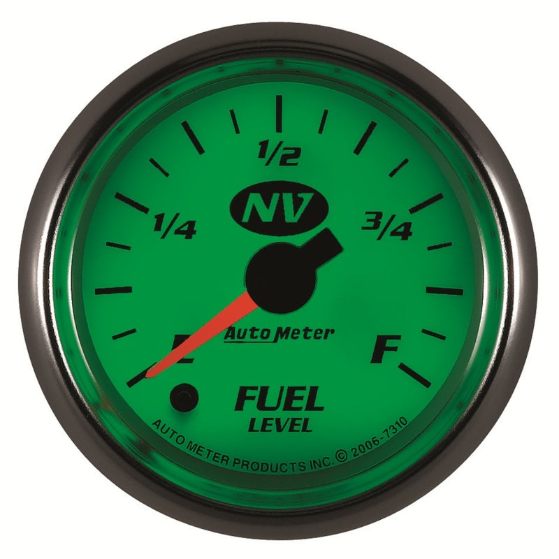 AutoMeter Gauge Fuel Level 2-1/16in. 0-280 Ohm Programmable NV