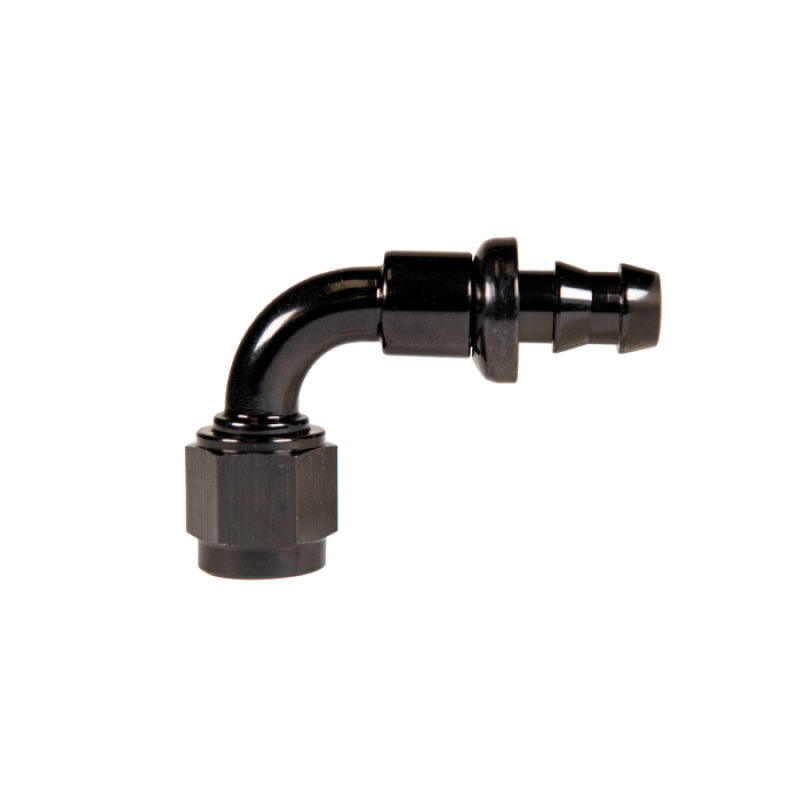 Fleece Performance Universal -8AN 90Deg to Hose Barb - Black-thumbmail-1