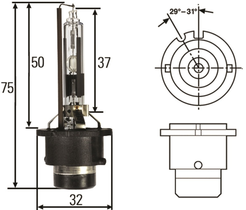 Hella HID Capsule D2R 12V 35W Bulb-thumbmail-12