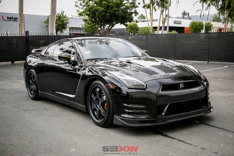 Seibon 09-12 Nissan GTR R35 GTII-Style Carbon Fiber Hood-thumbmail-3