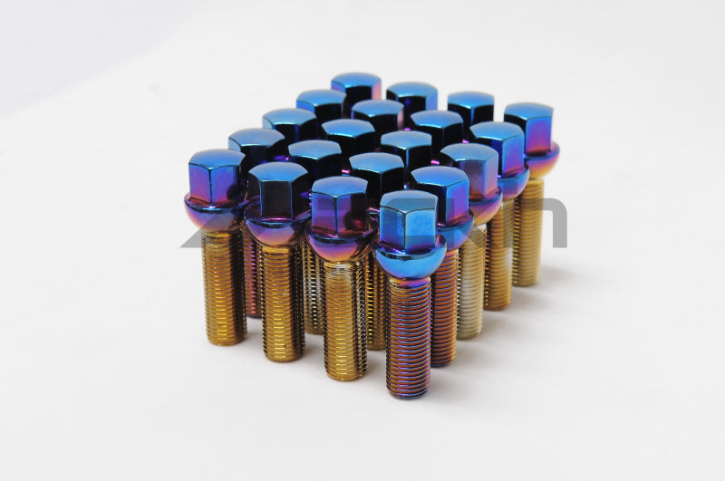 Wheel Mate Monster Lug 35 Short Lug Nut Set of 20 - Black 14x1.50-thumbmail-1
