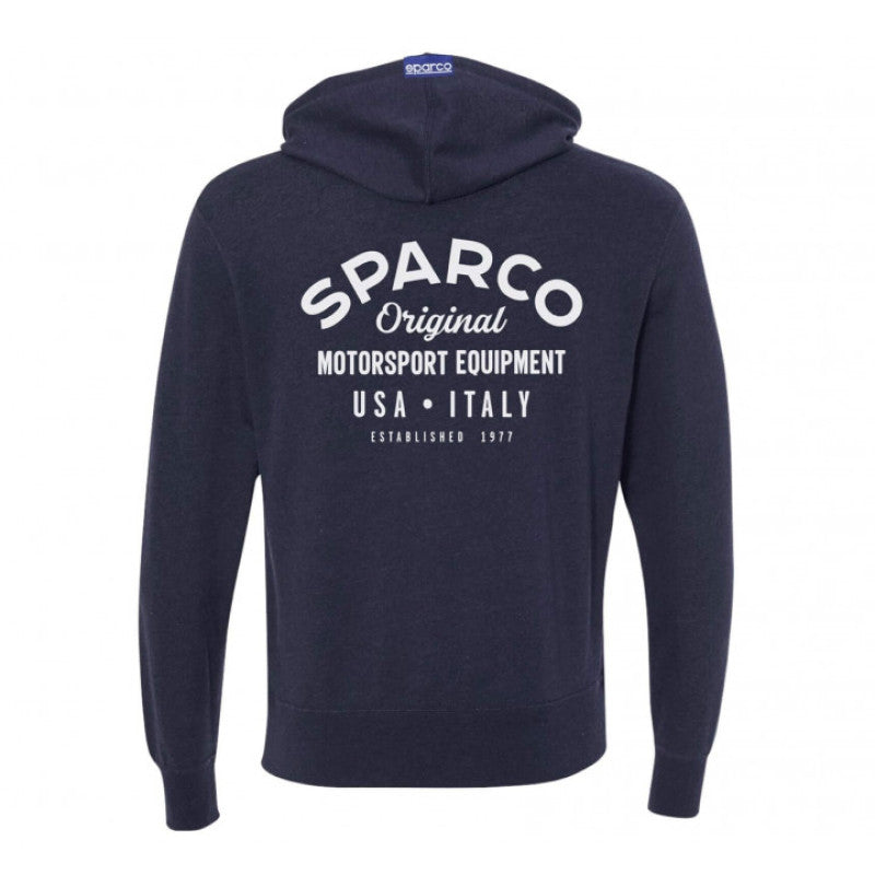 Sparco Sweatshirt ZIP Garage NVY - Medium-thumbmail-1