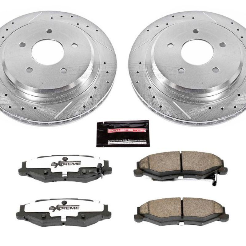 Power Stop 04-09 Cadillac XLR Rear Z26 Street Warrior Brake Kit-thumbmail-1