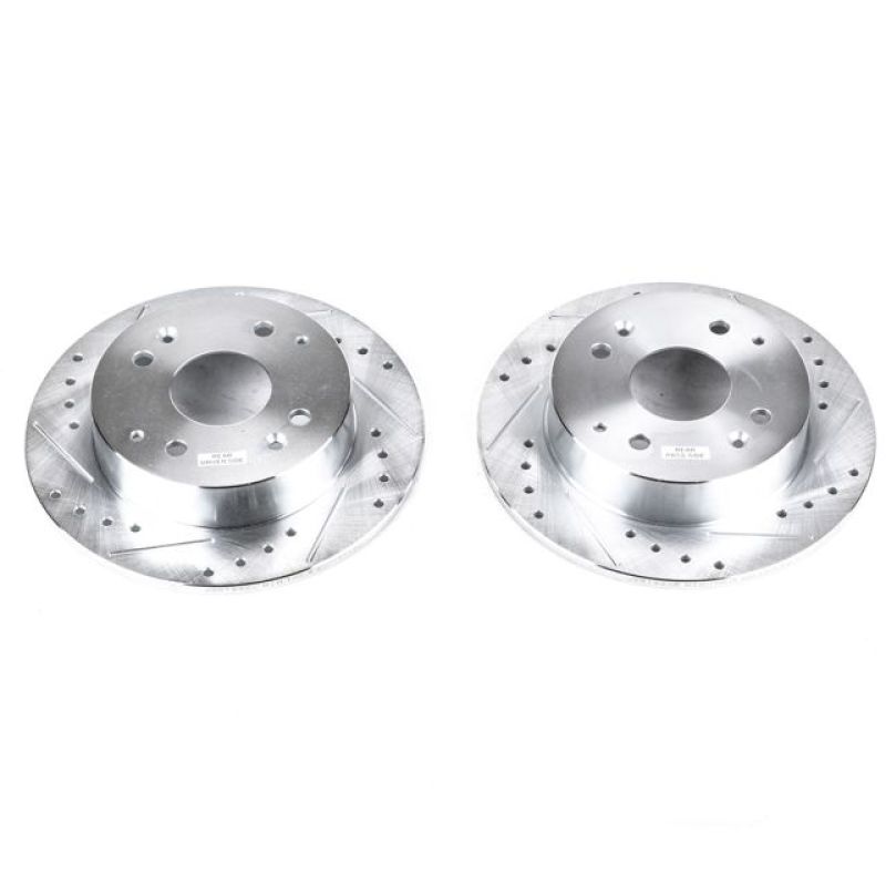 Power Stop 98-99 Acura CL Rear Evolution Drilled & Slotted Rotors - Pair-thumbmail-1