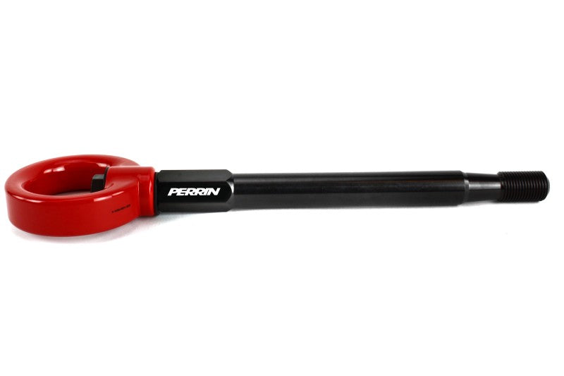 Perrin 08-14 Subaru WRX/STI Tow Hook Kit (Front) - Red-thumbmail-3