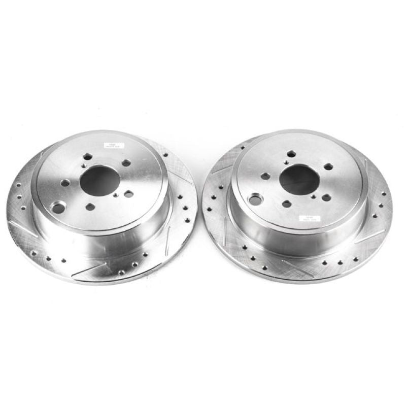 Power Stop 13-16 Subaru BRZ Rear Evolution Drilled & Slotted Rotors - Pair-thumbmail-2