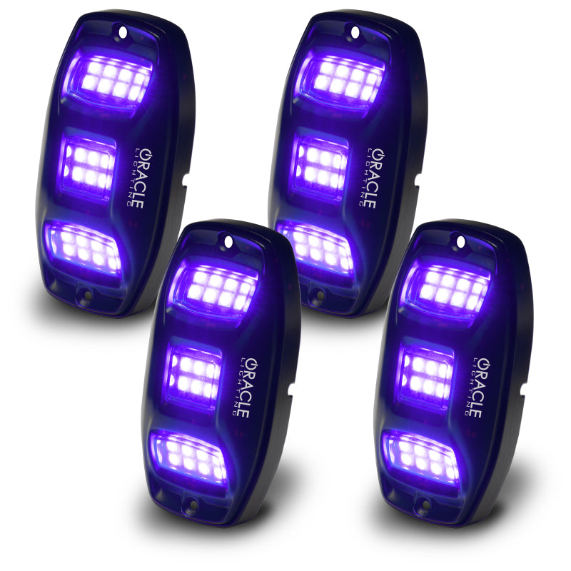Oracle Underbody  RGB+W Wheel Well Rock Light Kit - 4 PCS - ColorSHIFT-thumbmail-4
