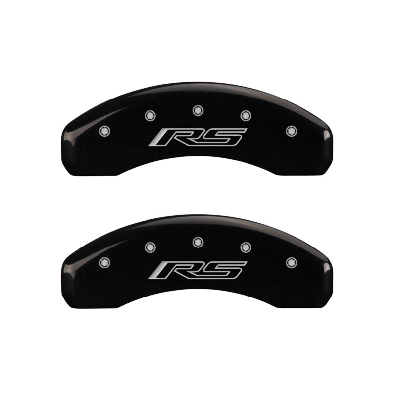 MGP 4 Caliper Covers Engraved Front Gen 5/Camaro Engraved Rear Gen 5/RS Black finish silver ch-thumbmail-4