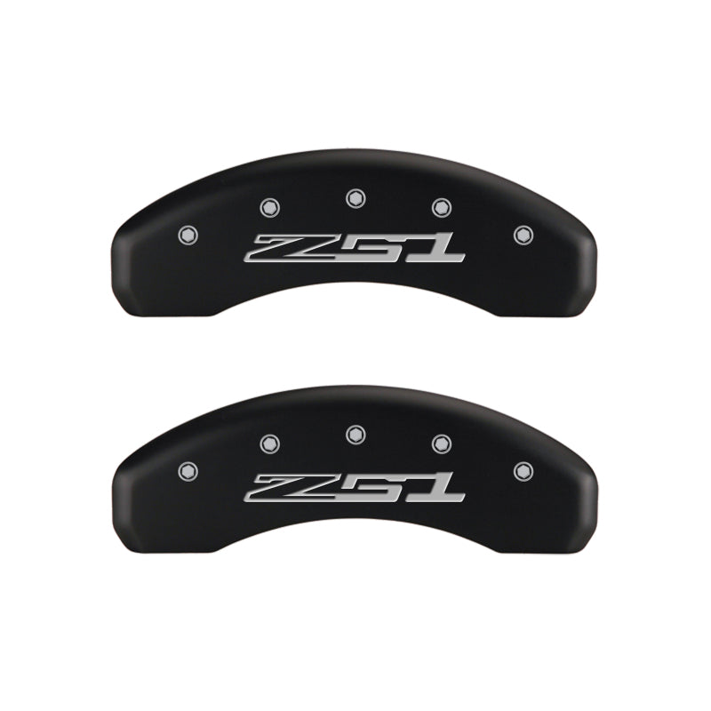 MGP 4 Caliper Covers Engraved Front Corvette C7 Engraved Rear Z51/2015 Red finish silver ch-thumbmail-4