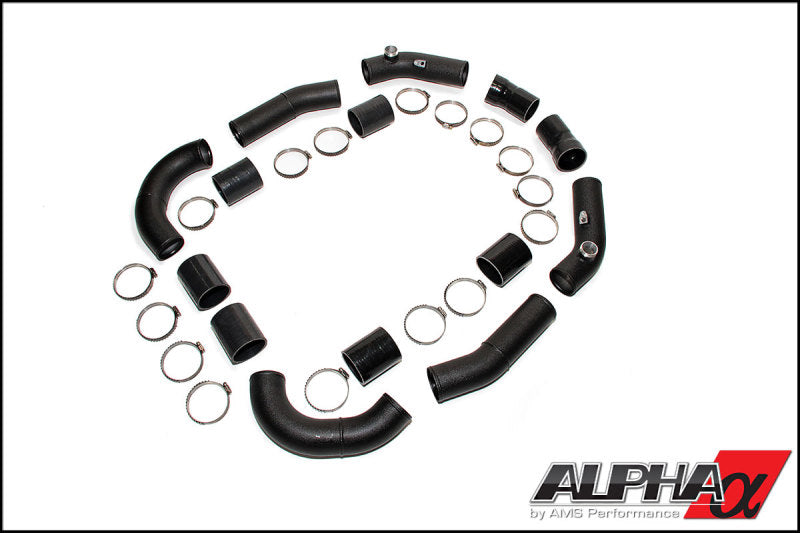 AMS Performance 09+ GT-R R35 Induction Kit w/Stock Turbos/Intercooler/TB/Manifolds/TiAL Flanges-thumbmail-2