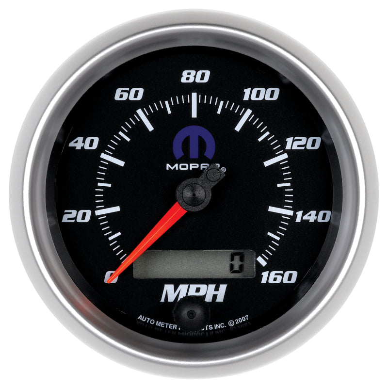 Autometer Mopar 3-3/8in 160 MPH Electric Programmable Speedometer Gauge - Black-thumbmail-1
