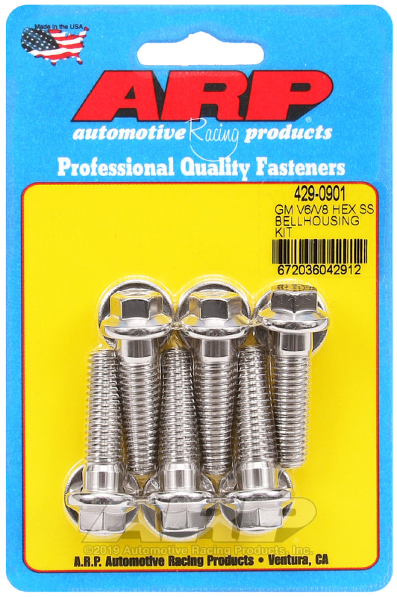 ARP GM V6/V8 SS Hex Bellhousing Bolt Kit-thumbmail-1