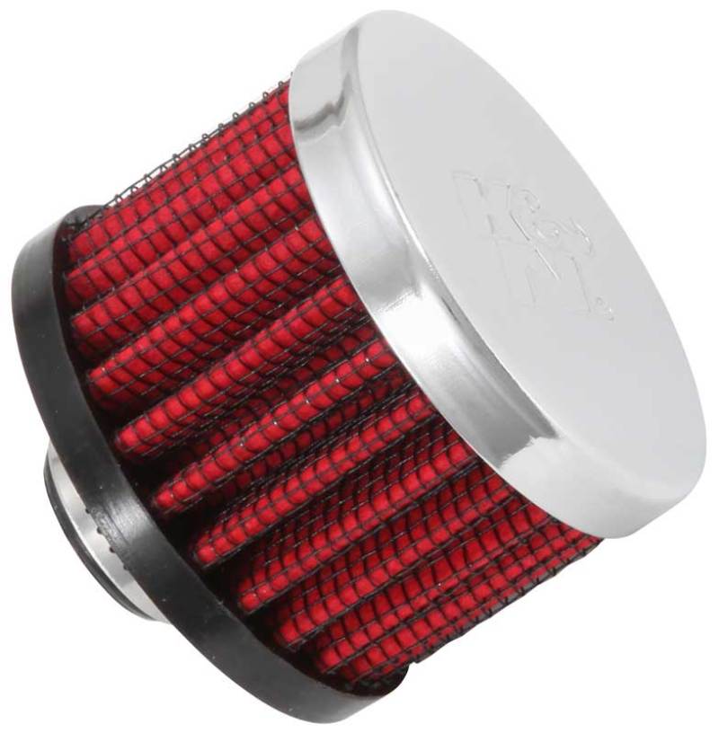K&N Clamp On Rubber Base Crankcase Vent Filter 0.375in Flange ID x 2in OD x 1.5in Height-thumbmail-2