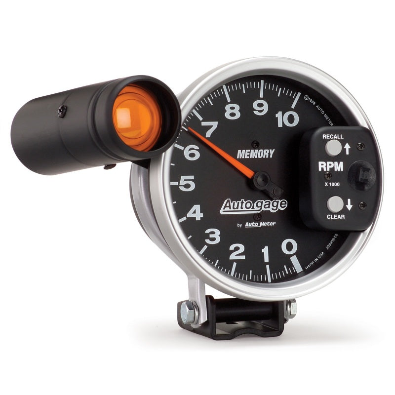Autometer 5 inch 10K RPM w/ Monster Shift Lite / Memory Pedestal Tachometer-thumbmail-2