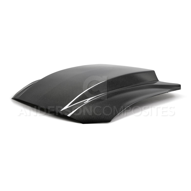 Anderson Composites 2018 Ford Mustang Double Sided Type-CJ 4in Carbon Fiber Cowl Hood-thumbmail-4