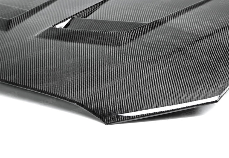 Seibon 08-12 Mitsubishi Lancer Evo X DV-Style Carbon Fiber Hood-thumbmail-2