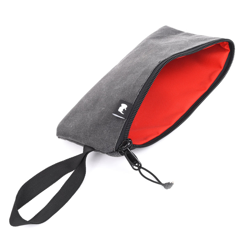 Go Rhino XVenture Gear Zipped Pouch - Large (12in. Wide Pocket / 6.5in. Hand Strap) Canvas - Black-thumbmail-3