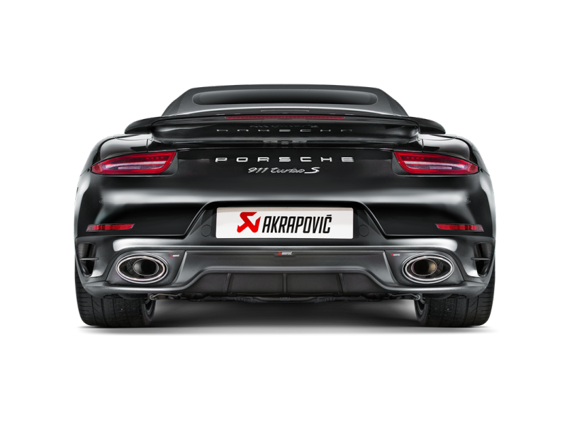 Akrapovic 14-15 Porsche 911 Turbo/Turbo S (991) Slip-On Line (Titanium) w/ Carbon Titanium Tips-thumbmail-3