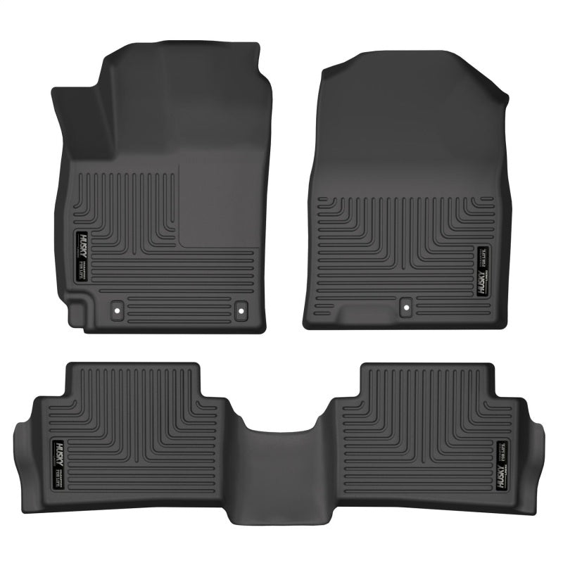 Husky Liners 18-22 Hyundai Kona WeatherBeater Front & 2nd Seat Floor Liners - Black-thumbmail-1