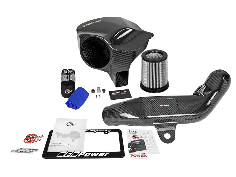 aFe Black Series Carbon Fiber CAIS w/PDS Filter 16-18 BMW M2 (F87) L6-3.0L-thumbmail-3