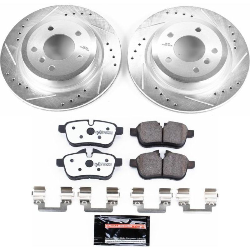 Power Stop 11-16 BMW Z4 Rear Z26 Street Warrior Brake Kit-thumbmail-1