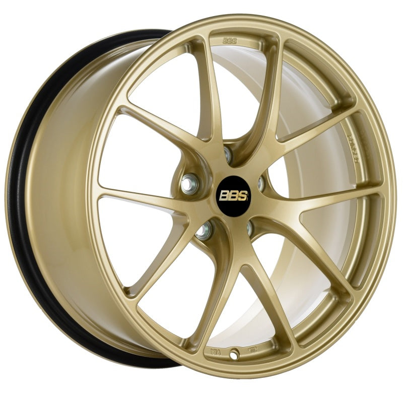 BBS RI-A 18x9.5 5x114.3 ET22 Gold Wheel -82mm PFS/Clip Required-thumbmail-1