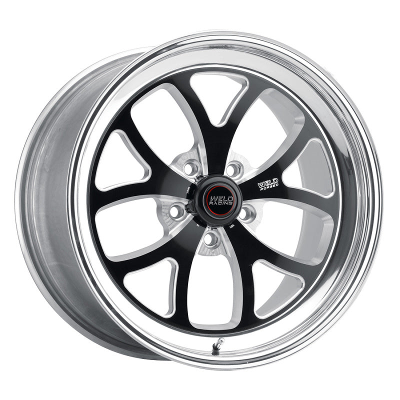 Weld S76 RT-S 18x5 / 5x112 BP / 5.1in BS / -23 Offset Black Center Wheel (High Pad) - Non-Beadlock-thumbmail-1