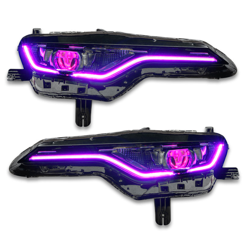Oracle 19-21 Chevy Camaro SS/RS RGBW+A Headlight DRL Upgrade Kit - ColorSHIFT-thumbmail-6