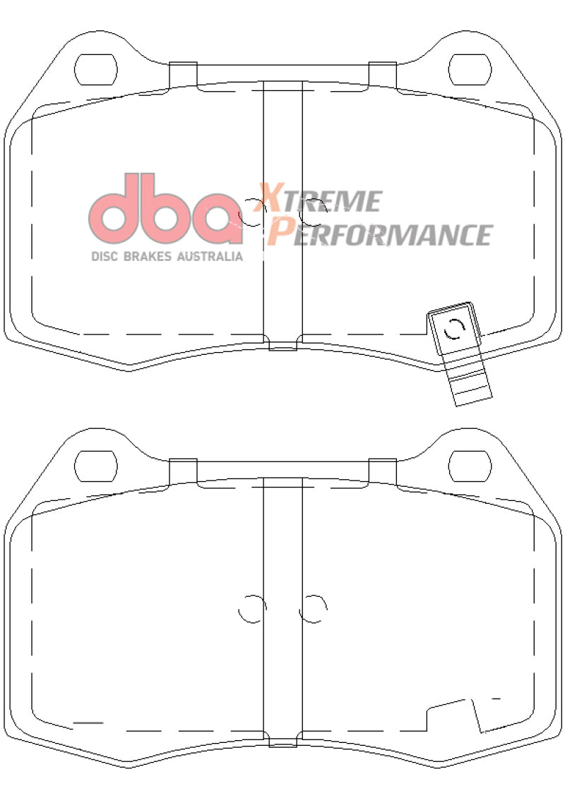 DBA 03-07 G35 w/ Brembo XP650 Front Brake Pads-thumbmail-4