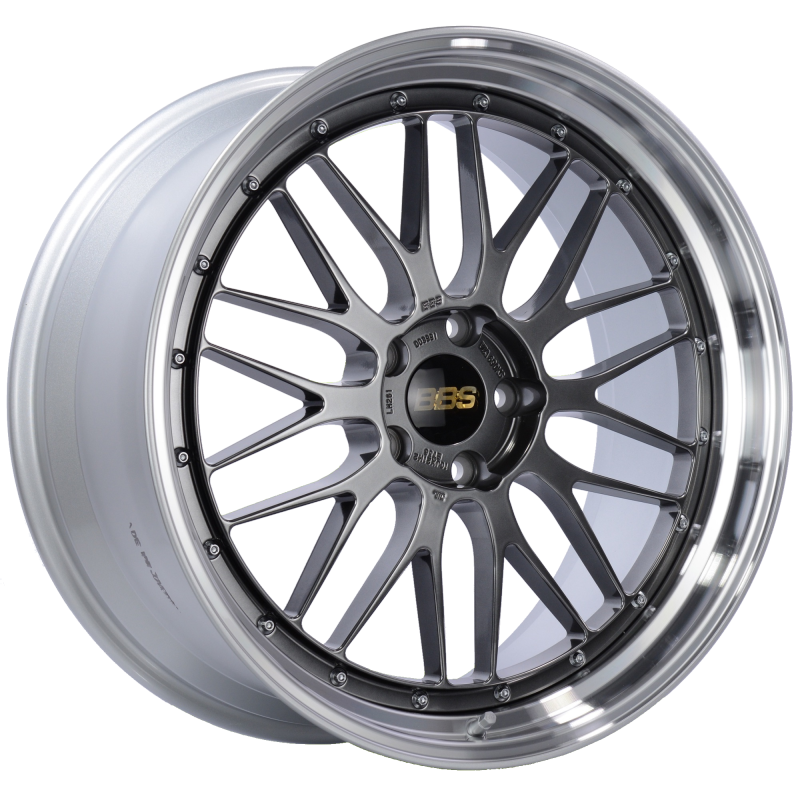 BBS LM 21x10 5x120 ET38 Diamond Black Center Diamond Cut Lip Wheel -82mm PFS/Clip Required-thumbmail-2