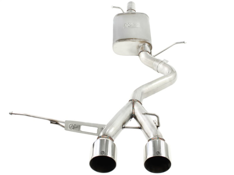 aFe MACHForce XP 2-1/2in SS-304 Cat-Back Exhausts w/ Polished Dual Tips 2008 VW Golf R32 V6-3.2L MKV-thumbmail-3