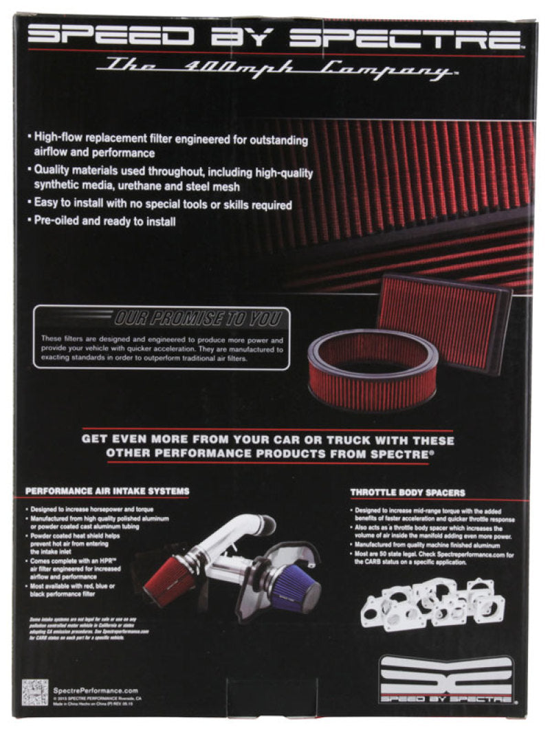 Spectre 2012 Volkswagen New Beetle 2.5L L4 F/I Replacement Panel Air Filter-thumbmail-3