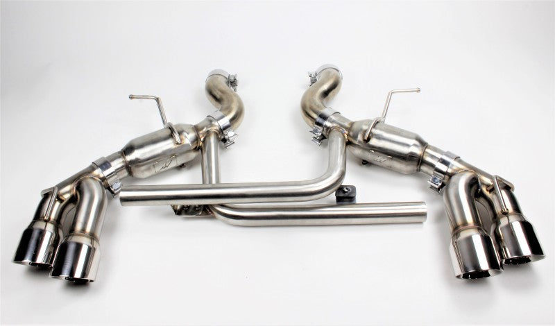 Mishimoto 2016+ Chevrolet Camaro SS Quad-Tip Pro Axle-Back Exhaust w/ Polished Tips-thumbmail-1