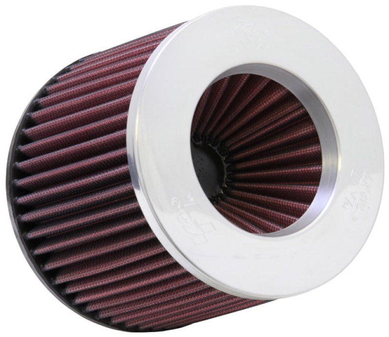 K&N Universal Filter 3 inch Flange 6 inch Base 5 1/4 inch Top 5 inch Height w/ Polished Top-thumbmail-2