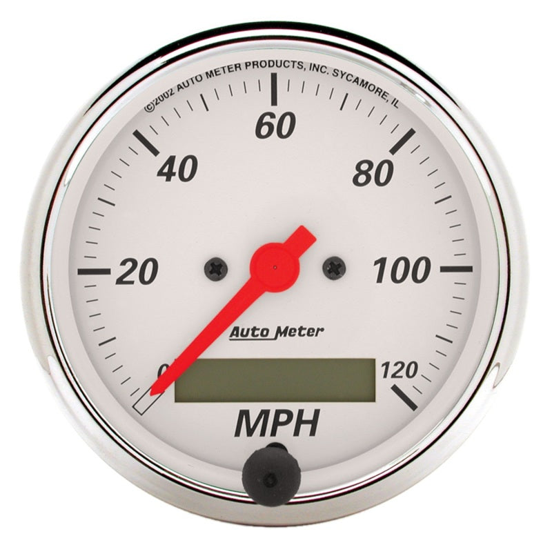 Autometer Arctic White 5 Pc Kit Box w/ Elec Speedo, Elec Oil Press, Water Temp, Volt, Fuel Level-thumbmail-4