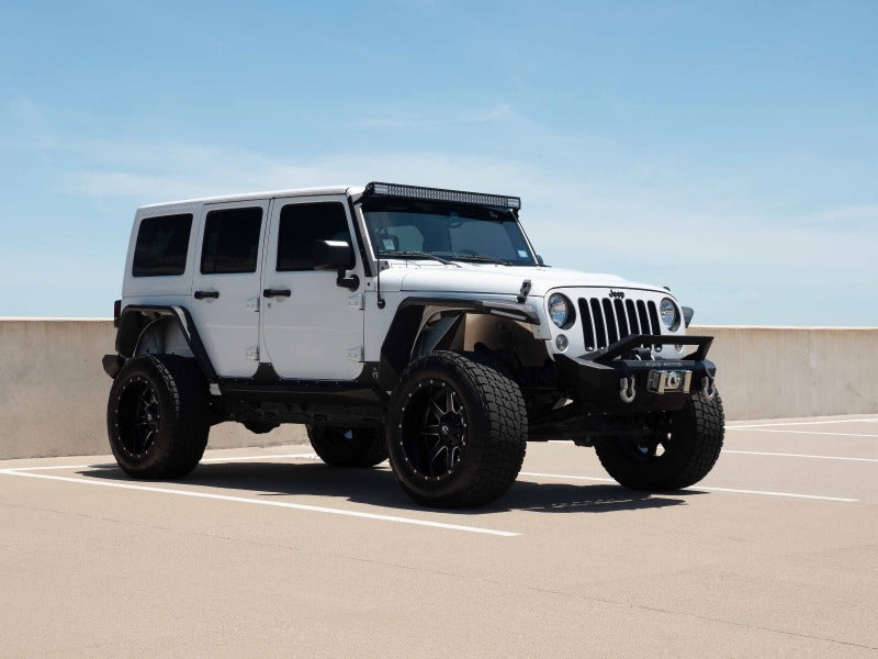 Road Armor 07-18 Jeep Wrangler JK Stealth Front Fender Flare Body Armor w/LED DRL - Tex Blk-thumbmail-4